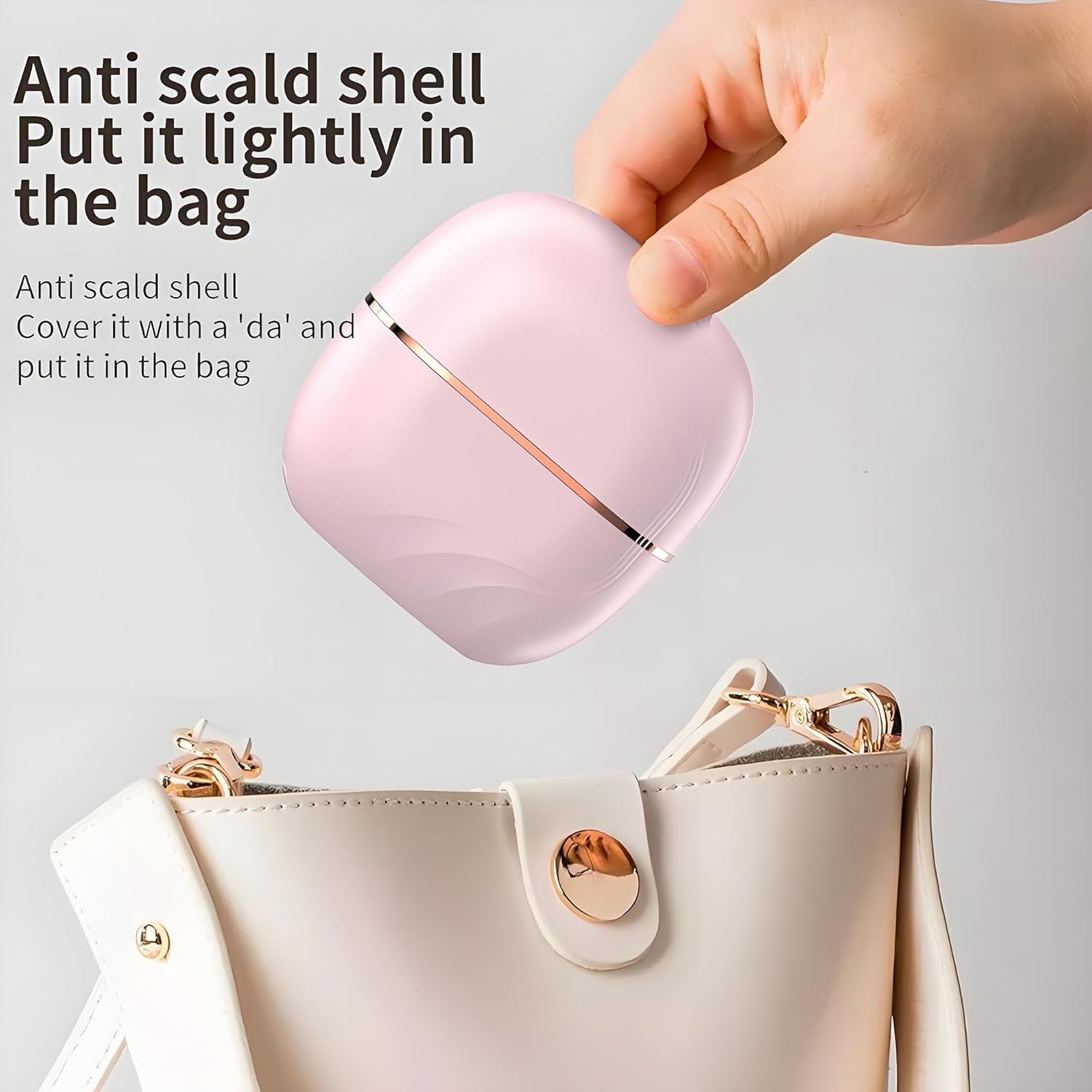 Glambrushs Mini Hair Straightener,Rechargeable Wireless Portable Hair Straightener Brush,3-Speed Temperature Control,Mini Hair Straightener for Women,Idea for Home Travel (Black)